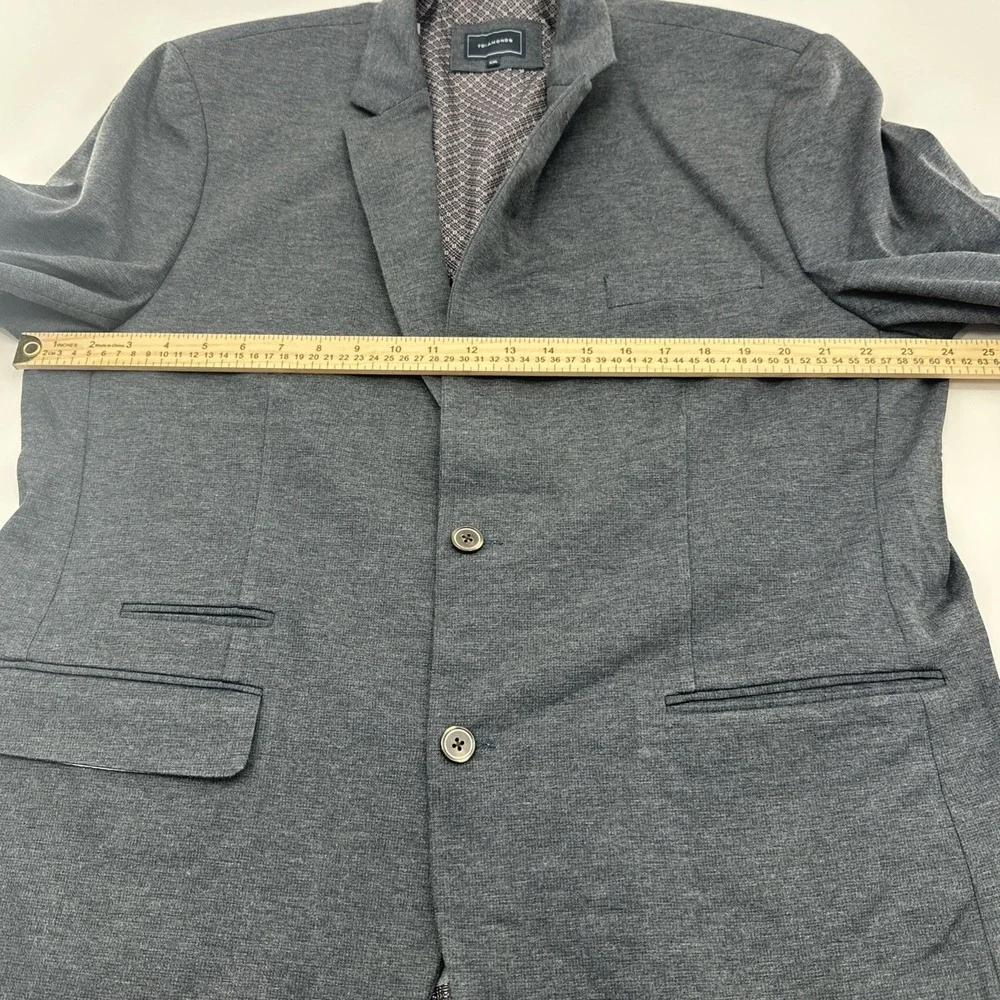 7 Diamonds Mannix 4-Way Stretch Blazer Sport Coat Mens 2XL Gray Black‎ Jacket
